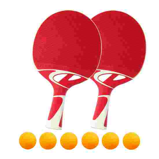 Cornilleau Tischtennisschläger-Set &quot;Tacteo 50&quot; Bälle Orange, Edition 2022