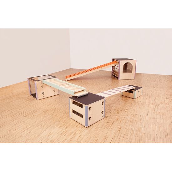 Cube Sports® Bewegungslandschaft U3 "Set IV" Mit Rollenrutschbahn