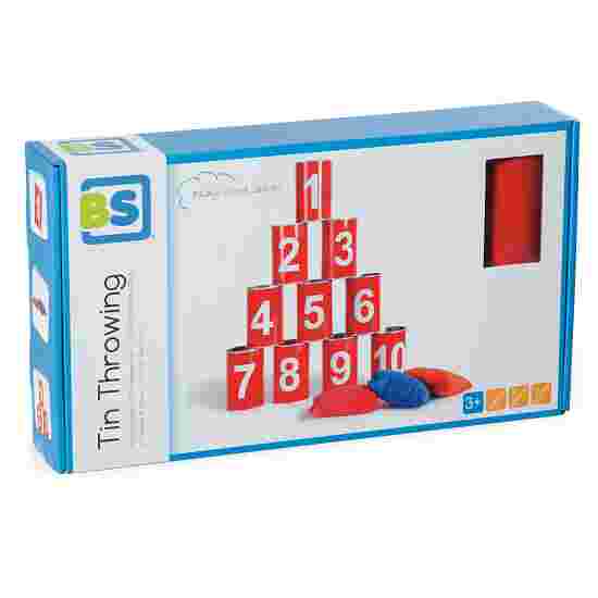 Corvus 750425 Dosenwerfen Dosen Werfen Spiel Set groß 6 Dosen 3 Bälle NEU 