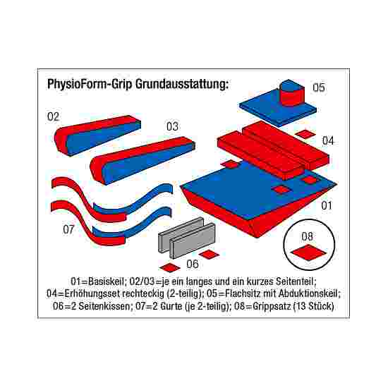 Enste Physioform Reha Lagerungssystem-Set &quot;PhysioForm-Grip&quot; 74x58 cm (Größe I)