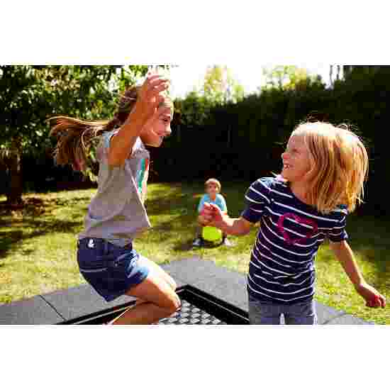 Eurotramp Bodentrampolin Kids Tramp &quot;Playground XL&quot; Sprungtuch eckig, Mit Fallschutzplatten, Ohne Zusatzbeschichtung