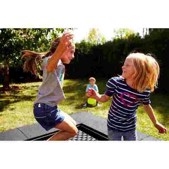 Eurotramp Jordtrampolin Kids Tramp &quot;Playground&quot; Firkantet springdug, Med faldsikringsplader, Uden ekstra belægning