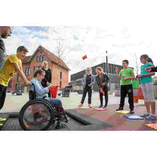 Eurotramp Rollstuhl-Bodentrampolin &quot;Playground&quot; Mit Fallschutzplatten