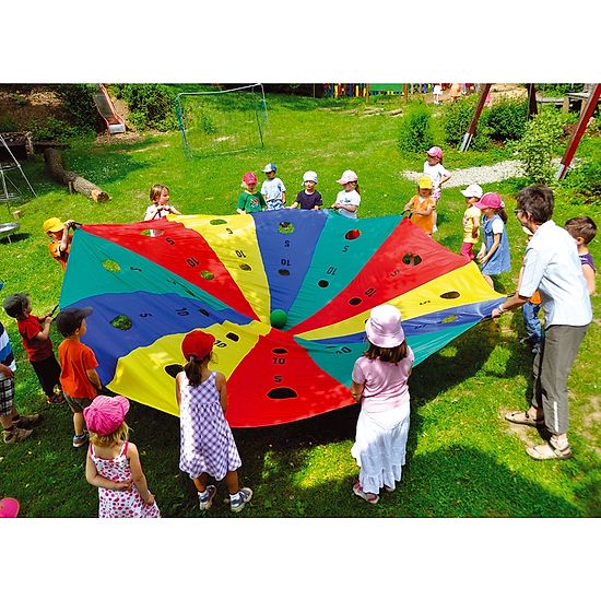 Faldskærm "Schweizer-ost" ø 3 m, 8 gribestropper