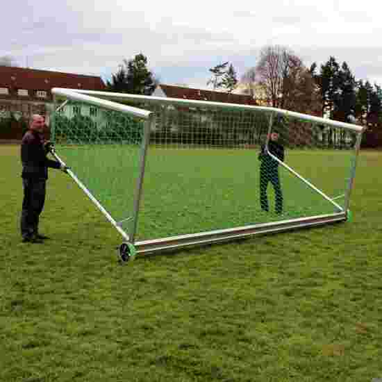 Fodboldmål-kipsikring til Junior-fodboldmål &quot;Safety&quot; Til 7-mandsmål (5x2 m), nedre måldybde: 1,5 m., Rektangulær profil 75x50 mm