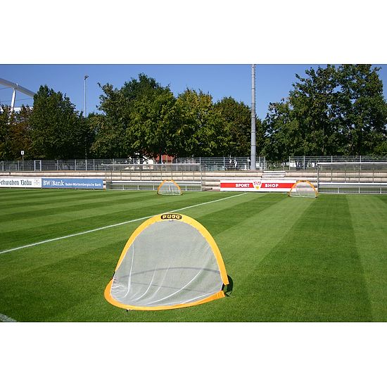 Fußballtrainings-Tore "Pugg Pop up" Blau, 122x76x76 cm