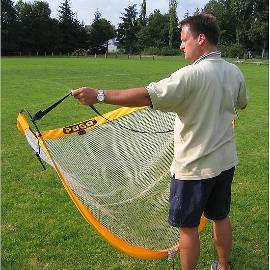 Fußballtrainings-Tore "Pugg Pop up" Gelb, 183x107x107 cm