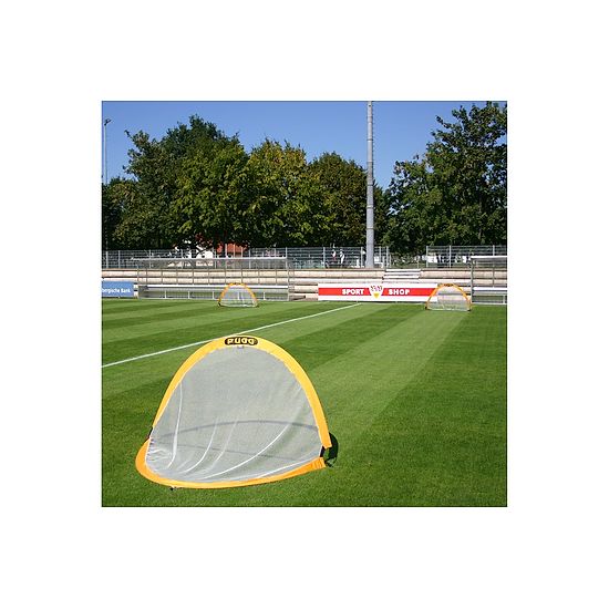 Fußballtrainings-Tore "Pugg Pop up" Gelb, 183x107x107 cm