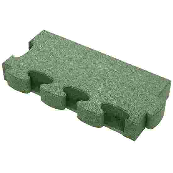 Gum-tech Randstück &quot;Gerade&quot; für Fallschutzplatten 8 cm, Grün