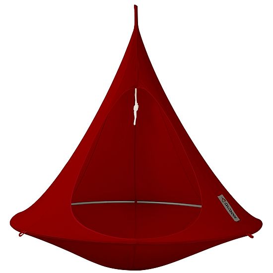 Hængerede "Cacoon" Rød, Double, ø 1,8 m
