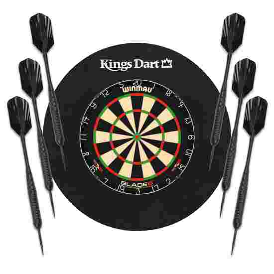 Kings Dart Dart-Set &quot;Two Winmau Dartboard Blade 6&quot; Schwarz