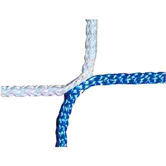 Knotenlose Jugendfußballtornetze Blau-Weiß