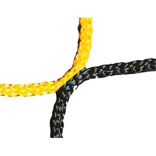 Knotenloses Herrenfußballtornetz 750x250 cm Schwarz-Gelb