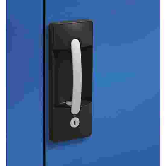Modul redskabsskab, HxBsT 195x120x50 cm, med helplade døre Lysegrå (RAL 7035), Lysegrå (RAL 7035), Enkeltlåsning, Ergo-Lock forsænket håndtag