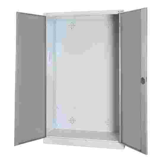 Modul redskabsskab, HxBsT 195x120x50 cm, med helplade døre Lysegrå (RAL 7035), Lysegrå (RAL 7035), Fælleslåsning, Ergo-Lock forsænket håndtag