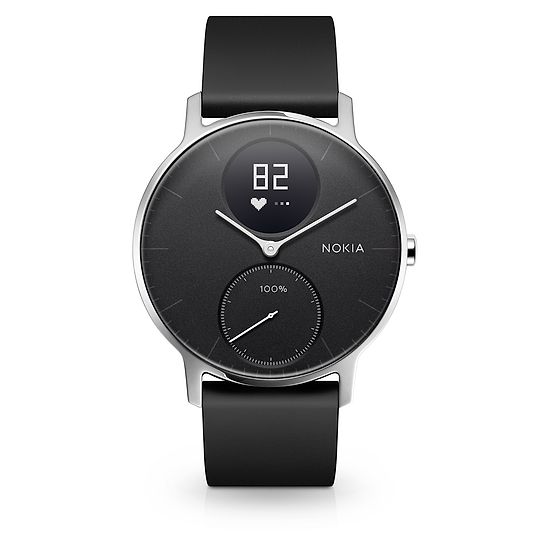 Nokia Steel HR - Fitnessuhr mit Herzfrequenz- &amp; Aktivitätsmessung 36 mm, Schwarz