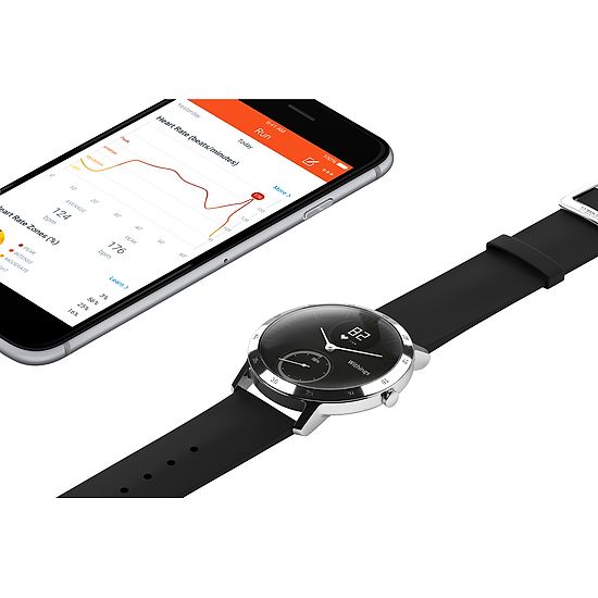 Nokia Steel HR - Fitnessuhr mit Herzfrequenz- &amp; Aktivitätsmessung 40 mm, Schwarz