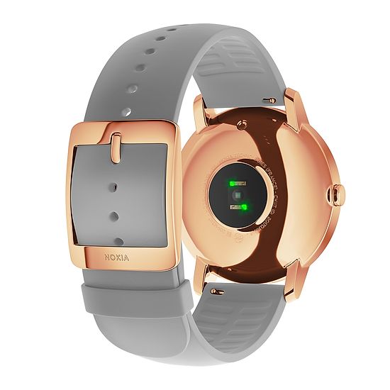 Nokia Steel HR - Fitnessuhr mit Herzfrequenz- &amp; Aktivitätsmessung 36 mm, Weiß/Rosé Gold