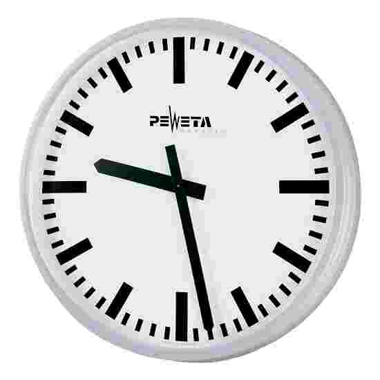 Peweta Radiostyret ur Store rum, ø 42 cm, netdrevet Standard, Urskive med bjælke-tal, Netudgave