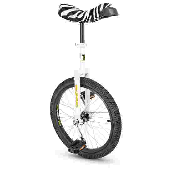 Qu-Ax Ethjulet cykel &quot;Luxus&quot; 20" (ø 51 cm), 36 eger, hvid ramme