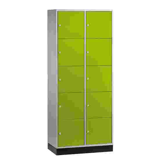 &quot;S 4000 Intro&quot; Compartment Locker (5 compartments on top of one another) 195x62x49cm/ 10 compartments, Viridian green (RDS 110 80 60)