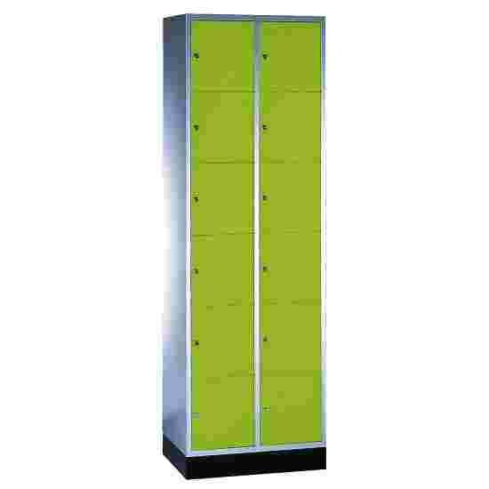 &quot;S 4000 Intro&quot; Compartment Locker (6 compartments on top of one another) 195x62x49cm/ 12 compartments, Viridian green (RDS 110 80 60)