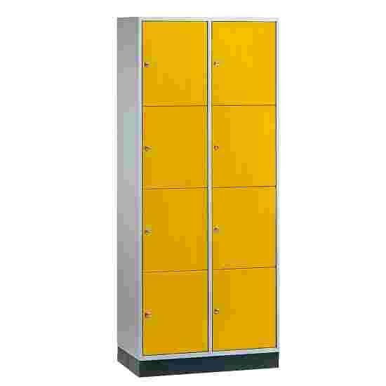 &quot;S 4000 Intro&quot; Large Capacity Compartment Locker (4-Door Locker) 195x82x49 cm/ 8 compartments, Sunny Yellow (RDS 080 80 60)