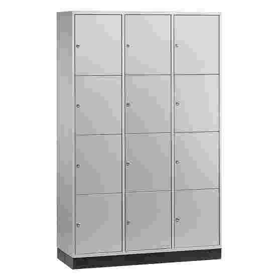&quot;S 4000 Intro&quot; Large Capacity Compartment Locker (4-Door Locker) 195x122x49 cm/ 12 compartments, Light grey (RAL 7035)