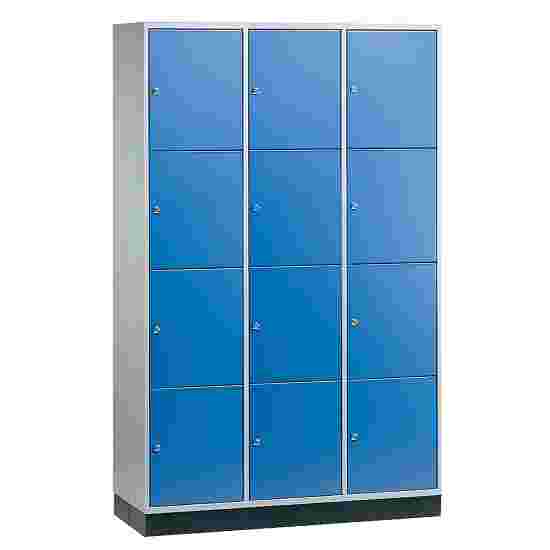 &quot;S 4000 Intro&quot; Large Capacity Compartment Locker (4-Door Locker) 195x122x49 cm/ 12 compartments, Gentian blue (RAL 5010)