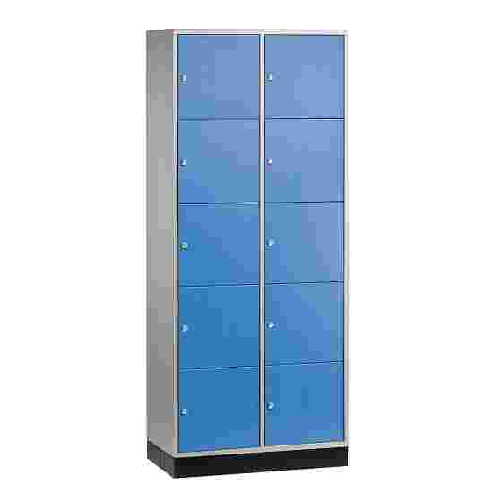 &quot;S 4000 Intro&quot; Large Capacity Compartment Locker (5 compartments on top of one another) 195x85x49 cm/ 10 compartments, Gentian blue (RAL 5010)