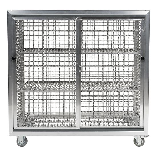 Schwimmbad-Gitterregalwagen Mit Rädern, 125x125x62 cm