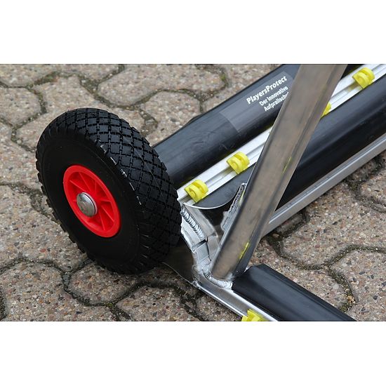 Sport-Thieme® 11-mands Fodboldmål "Safety", fuldsvejset og med PlayersProtect