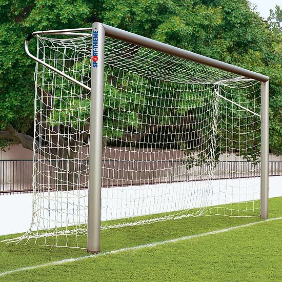 Sport-Thieme® 7-mands alu-fodboldmål 5x2 m. Ovalprofil