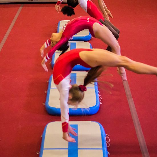 Triclicks Inflatable Air Tumble Track Gymnastics Mat With