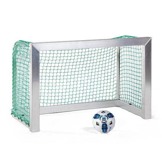 Sport-Thieme® Alu-Mini-Træningsmål, fuldsvejset 1,20x0,80 m, Måldybde 0,70 m, Inkl. net, grøn (maskestr. 4,5 cm)