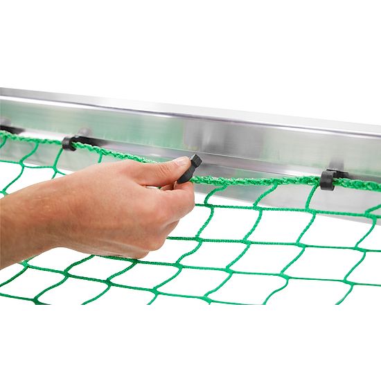 Sport-Thieme® Alu-Mini-Træningsmål, fuldsvejset 1,20x0,80 m, måldybde 0,70 m, Inkl. net, grøn (Maskestr. 10 cm)