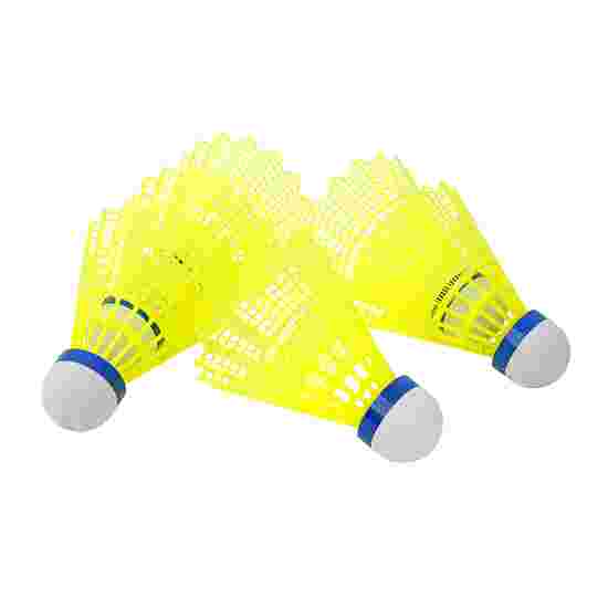 Sport-Thieme Badmintonbälle „FlashOne“ Blau, Mittel, Neongelb
