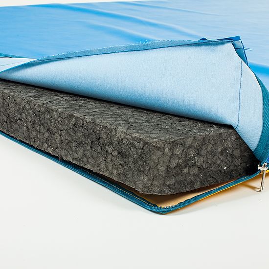 Sport-Thieme® Children's Lightweight Gymnastics Mat, 200x100x8 cm Basic, Blue