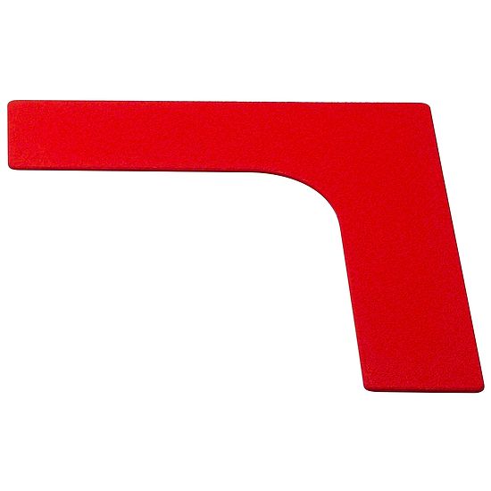 Sport-Thieme® Floor Markers Corner, 26 cm, Red