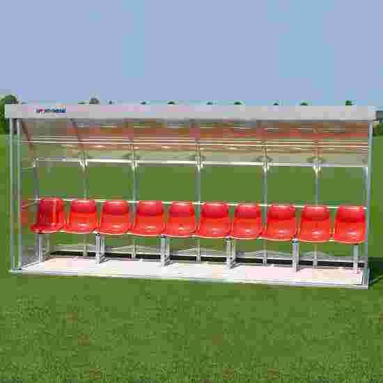 Sport-Thieme for 10 People Dugout Seat, Acrylic glass