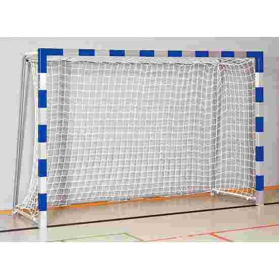 Sport-Thieme Håndboldmål 3x2 m i gulvbøsninger stående med indklappelige netbøjler Sammensvejsede hjørner, Blå-sølv