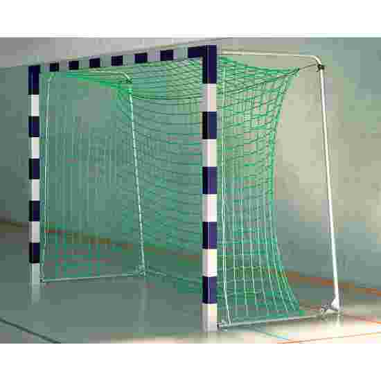 Sport-Thieme Håndboldmål Hall fodboldmål 3x2 m, in bøsninger med Premium-stål-hjørneforbindelse Med sammenklappelige netbøjler, Blå-sølv