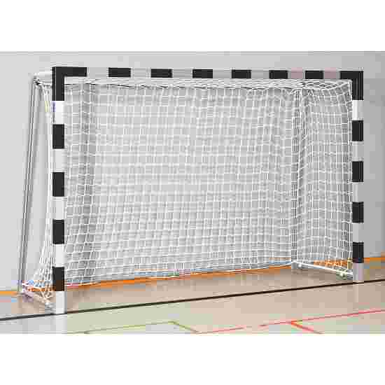 Sport-Thieme Håndboldmål i gulvbøsninger stående med indklappelige netbøjler,  3x2 m Sammensvejsede hjørner, Sort-sølv