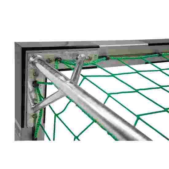 Sport-Thieme Håndboldmål i står i jordbøsning,  3x2 m Sammenskruede hjørner, Sort-sølv