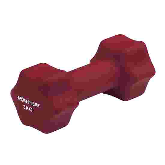 Sport-Thieme Håndvægt &quot;Neopren&quot; 3 kg, Bordeaux