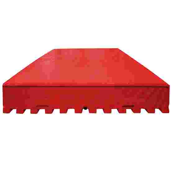 Sport-Thieme Højdespringsmåtte med integreret lamelramme Rød, 400x250x60 cm