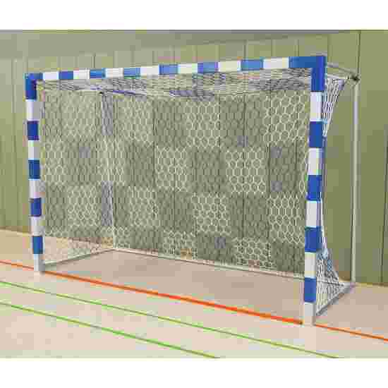 Sport-Thieme Hallenhandballtor
 3x2 m, frei stehend mit feststehenden Netzbügeln Verschraubte Eckverbindungen, Blau-Silber