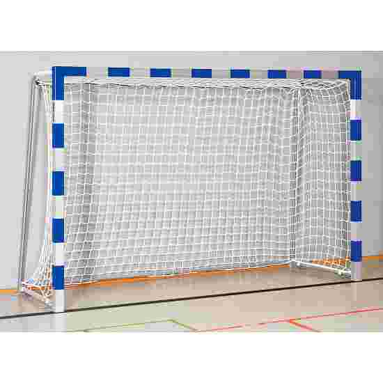 Sport-Thieme Handballtor in Bodenhülsen stehend, 3x2 m Verschraubte Eckverbindungen, Blau-Silber