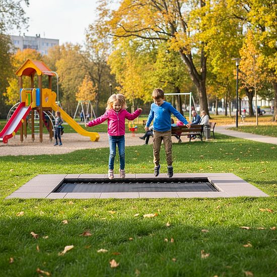 Sport-Thieme Jordtrampolin Adventure-Tramp &quot;Playground&quot; Standard