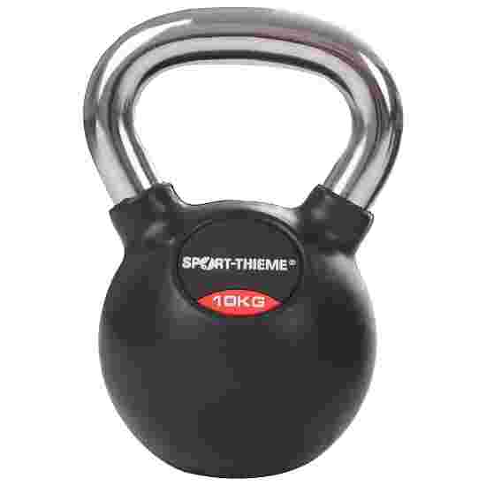 Sport-Thieme Kettlebell &quot;Gummibelagt med glat krom-greb&quot; 10 kg